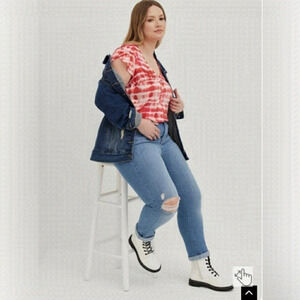 Torrid Georgette Tulip Sleeve Blouse 3X NWT